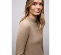 Street One Langarmshirt Softes Rollkragen-Shirt Damen Gr.36 light terra mocha meliert 80% Viskose