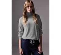 Street One Langarmshirt Softes Turtleneck-Shirt Viskose-Mix grau Damen Gr. 40