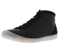 softinos Stiefelette Lederimitat Schwarz/Schwarz