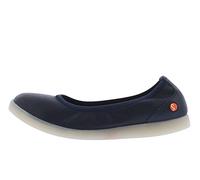 Softinos Damen Ballerina, Frauen,Klassische Ballerinas,lose Einlage,Ausgehschuhe,Slip-ons,Gummizug,Ballerinen,Pumps,Blau (Navy),38 EU / 5 UK