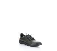 Softinos Damen BANN730SOF Schnürschuh, Military/Schwarz, 40 EU