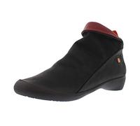 Softinos Damen Farah Nubuck Combi Stiefeletten, Schwarz (Red Black Sole 563), 37 EU