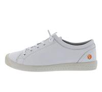 Softinos Damen Sneakers ISLA II, Frauen,Low-Top Sneaker,lose Einlage,straßenschuhe,Freizeitschuhe,Ladies,schnürschuhe,Weiß (White),41 EU / 7.5 UK
