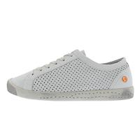 Softinos Damen Sneakers, Frauen,Low-Top Sneaker,lose Einlage,Sportschuhe,Freizeitschuhe,Turnschuhe,Freizeit,sportlich,Weiß (White),42 EU / 8 UK