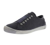 Softinos Damen Sneakers, Frauen,Low-Top Sneaker,lose Einlage,straßenschuhe,Strassenschuhe,Sportschuhe,Freizeitschuhe,Blau (Navy),38 EU / 5 UK