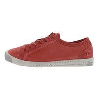 Softinos Damen Sneakers, Frauen,Low-Top Sneaker,lose Einlage,straßenschuhe,Strassenschuhe,Sportschuhe,Freizeitschuhe,Rot (RED),38 EU / 5 UK