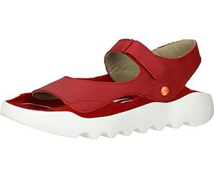Softinos Damen WEAL712SOF Flat Sandal, Cherry RED, 40 EU