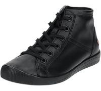 softinos® Leder Sneaker, schwarz, 39 Schwarz