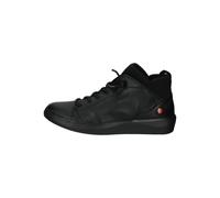 Softinos Leder/Textil Sneaker, schwarz, 37 Schwarz/ Schwarz