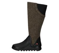 softinos Stiefel Leder/Textil Schwarz/Braun - 36