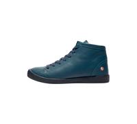 Stiefelette SOFTINOS "softinos Sneaker Leder", Damen, Gr. 40, blau (denim), Leder, Schuhe Stiefelette (75848934-40) denim