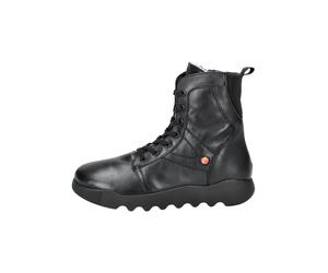softinos Stiefelette Leder Schwarz/Schwarz Warmfutter - 40