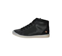 softinos Stiefelette Lederimitat Schwarz/Schwarz - 38