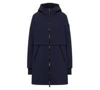 Softshellmantel CECIL, Damen, Gr. XXL (46), schwarz navy blau, Web, Obermaterial: 92% Polyester, 8% Elasthan, unifarben, ca. Mitte Oberschenkel, Windstopperbündchen, Mäntel, mit Kapuze, wasserabweisen