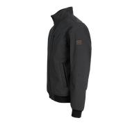 Softshelljacke JACK & JONES "JJELIAM SOFTSHELL BOMBER NOOS", Herren, Gr. M, grau (dunkelgrau melange), Web, Obermaterial: 100% Polyester, unifarben, regular fit normal, ohne Ausschnitt, Bündchen, Jack