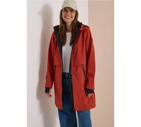 Softshellmantel CECIL, Damen, Gr. L (42), rot (light russet rot), Softshell, 92% Polyester, 8% Elasthan, unifarben, normal ca. Mitte Oberschenkel, ohne Ausschnitt, elastischer Bund, Mäntel, mit Kapuze