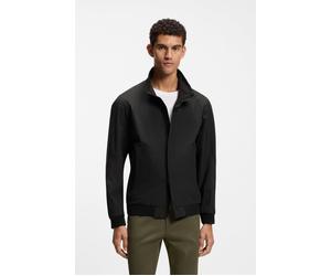 Softshelljacke BOSS GREEN "Porsche Spirit 70 Capsule Collection", Herren, Gr. XL, schwarz (schwarz001), Web, Obermaterial: 100% Polyester, unifarben, regular fit hüftbedeckend, angesetztes Bündchen, J