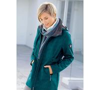 Softshelljacke CASUAL LOOKS, Damen, Gr. 22, grün (grün, meliert), 94% Polyester, 6% Elasthan, unifarben, figurumspielend, Jacken Softshelljacke (64802503-22) grün, meliert