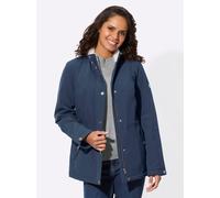 Softshelljacke CASUAL LOOKS, Damen, Gr. 44, blau (dunkelblau), 94% Polyester, 6% Elasthan, Teddyfleece:100% Polyester, Wattierung:100% Polyester, Ärmelfutter:100% Polyester, unifarben, Jacken Softshel