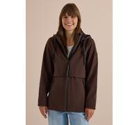 Softshelljacke CECIL, Damen, Gr. S (38), braun (chocolate sauce braun), Softshell, Obermaterial: 92% Polyester, 8% Elasthan. Futter: 100% Polyester, unifarben, comfort fit normal, ohne Ausschnitt, Bün