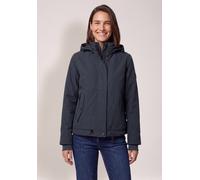 Softshelljacke CECIL, Damen, Gr. S (38), grau (schwarz navy blau), Softshell, Oberstoff: 92% Polyester, 8% Elasthan. Futter: 100% Polyester. Wattierung: 100% Polyester, unifarben, comfort fit normal,