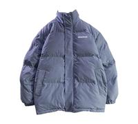 Softshelljacke Damen 48 Gepolsterte Jacke aus Lammwolle für Damen, wattierte Jacke, lange Taille, schlanke Winter-gepolsterte Jacke Strickjacke Damen Trachten (Blue, S)