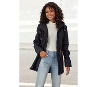 Softshelljacke, Damen, Gr. 44, schwarz, Softshell, Obermaterial: 100% Polyester, VIVANCE ACTIVE BY LASCANA, unifarben, figurbetont kniefrei, Bündchen mit Gummizug, Jacken Softshelljacke, mit Kordelzug