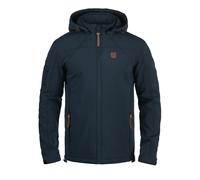 Indicode IDJonas Herren Softshelljacke Übergangsjacke Jacke mit Kapuze Reißverschlusstaschen Gummizug Regular fit, Größe:M, Farbe:Navy (400)