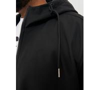 Softshelljacke "JJEBASIC mit Kapuze und wasserabweisendem Stoff", Herren, Gr. 3XL, schwarz, Softshell, Obermaterial: 100% Polyester, JACK & JONES PLUSSIZE, unifarben, regular fit normal, ohne Ausschni