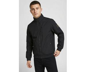 Softshelljacke "JJEPARKER SOFTSHELL COLLAR BOMBER SN PLS", Herren, Gr. 6XL, schwarz, Web, Obermaterial: 100% Polyester, JACK & JONES PLUSSIZE, Jacken Softshelljacke, Softshelljacke aus Polyester, Plus