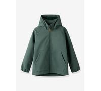 Softshelljacke Kapuze Baufahrzeuge Jungen NAME IT grün Gr. 128