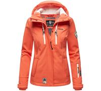 Softshelljacke MARIKOO "Kleine Zicke", Damen, Gr. L (40), rot (coral), Obermaterial: 98% Polyester, 2% Elasthan, Innenseite: 100% Polyester, Jacken Softshelljacke, sportliche Funktionsjacke (50772339-