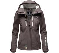 Softshelljacke MARIKOO "Kleine Zicke", Damen, Gr. XXL (44), grau, Obermaterial: 98% Polyester, 2% Elasthan, Innenseite: 100% Polyester, Jacken Softshelljacke, sportliche Funktionsjacke (61494640-XXL)