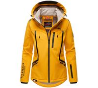 Softshelljacke MARIKOO "Mount-Cho-Oyu", Damen, Gr. XS, gelb (amber gelb), Obermaterial: 95% Polyester, 5% Elasthan. Futter: 100% Polyester. Ärmelfutter: 100% Polyester, Jacken Softshelljacke, mit abne