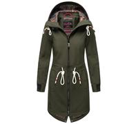 Softshelljacke MARIKOO "Mount Furnica", Damen, Gr. XS, grün (schwarz olive), Obermaterial: 95% Polyester, 5% Elasthan; Futter: 100% Polyester; Wattierung: 100% Polyester; Ärmelfutter: 100% Polyester,