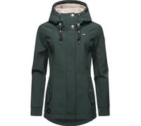 Softshelljacke RAGWEAR "Monadde Softshell", Damen, Gr. XL (42), grün (dunkelgrün), Obermaterial: 97% Polyester, 3% Elasthan. Innenfutter: 100% Polyester, figurumspielend Po-bedeckend, verstellbar ohne