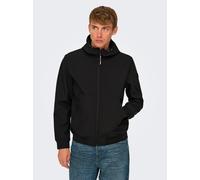 ONLY & SONS Herren ONSBOWIE Softshell Bomber OTW Softshelljacke, Black, L