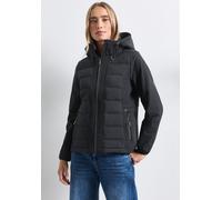 Softshelljacke STREET ONE, Damen, Gr. 34, schwarz (obsidian blau), Jacken Softshelljacke, mit moderner Steppung (53164659-34) obsidian blau