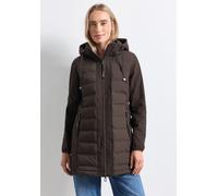 Softshelljacke STREET ONE, Damen, Gr. 44, braun (auburn braun), Jacken Softshelljacke, mit Tunnelzug im Bund zum Taillieren (72170263-44) auburn braun