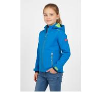 Softshelljacke TROLLKIDS "KIDS TROLLFJORD JACKET", Kinder, Gr. 176, bunt (medium blau, grün), Obermaterial: 94% Polyester, 6% Elasthan, normal, Jacken Softshelljacke (15943900-176) medium blau, grün
