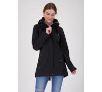 Softshellmantel ANKERGLUT "ANKERGLUTBRISE WMN", Damen, Gr. 46 (L), schwarz, 96% Polyester; 4% Elasthan, mit verstellbarem Klettverschluss, Mäntel Softshellmantel, auch in Großen Größen erhältlich (988