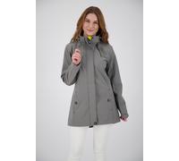Softshellmantel ANKERGLUT "PEAK ROBSON WOMEN", Damen, Gr. 46 (L), grau, Softshell, 96% Polyester. 4% Elasthan, ca. Mitte Oberschenkel, mit verstellbarem Klettverschluss, Mäntel, auch in Großen Größen