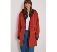 Softshellmantel CECIL, Damen, Gr. XS (36), rot (light russet rot), Softshell, 92% Polyester, 8% Elasthan, unifarben, normal ca. Mitte Oberschenkel, ohne Ausschnitt, elastischer Bund, Mäntel, mit Kapuz