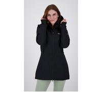 Softshellmantel DEPROC ACTIVE "CAVELL LONG WOMEN", Damen, Gr. 36/38 (M), schwarz, Softshell, 96% Polyester. 4% Elasthan, ca. Mitte Oberschenkel, mit verstellbarem Klettverschluss, Mäntel, auch in Groß