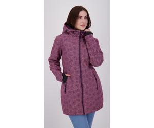 Softshellmantel DEPROC ACTIVE "KEELE PEAK II WOMEN", Damen, Gr. 40 (M), rot (wine), 96% Polyester; 4% Elasthan, Windstopperbündchen mit Daumenlöchern,mit Schneefang,mit verstellbarem Klettverschluss,