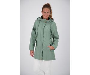 Softshellmantel DEPROC ACTIVE "TWIN PEAK II SLATE NEW WOMEN", Damen, Gr. 40/42 (M), grau, 96% Polyester; 4% Elasthan, Windstopperbündchen mit Daumenlöchern,mit Schneefang,mit verstellbarem Klettversch