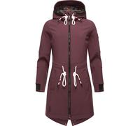Softshelljacke MARIKOO "Mount Furnica", Damen, Gr. XL, rot (wine), Obermaterial: 95% Polyester, 5% Elasthan; Futter: 100% Polyester; Wattierung: 100% Polyester; Ärmelfutter: 100% Polyester, Jacken Sof