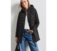 Softshelljacke STREET ONE, Damen, Gr. 40, schwarz, Jacken Softshelljacke, mit Tunnelzug im Bund zum Taillieren (10997405-40) schwarz