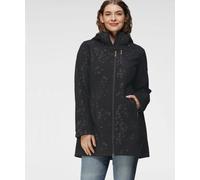 Softshellmantel POLARINO, Damen, Gr. 48, schwarz, Softshell, Obermaterial: 94% Polyester, 6% Elasthan. Futter: 100% Polyester. Kapuzenfutter: 100% Polyester, angesetztes Bündchen mit Klettverschluss,v