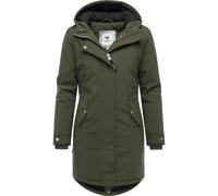 Softshellmantel RAGWEAR "Itiga", Damen, Gr. XL (42), olivgrün, Obermaterial: 96% Polyester, 4% Elasthan; Innenfutter: 100% Polyester; Wattierung: 100% Polyester, Basic, tailliert ca. Mitte Oberschenke